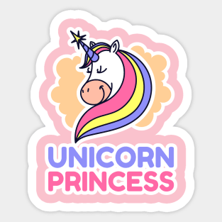 Unicorn Princess Sticker